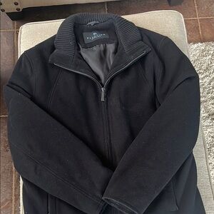 Reaction By Kenneth Cole Mens Black Zip-Up Jacket